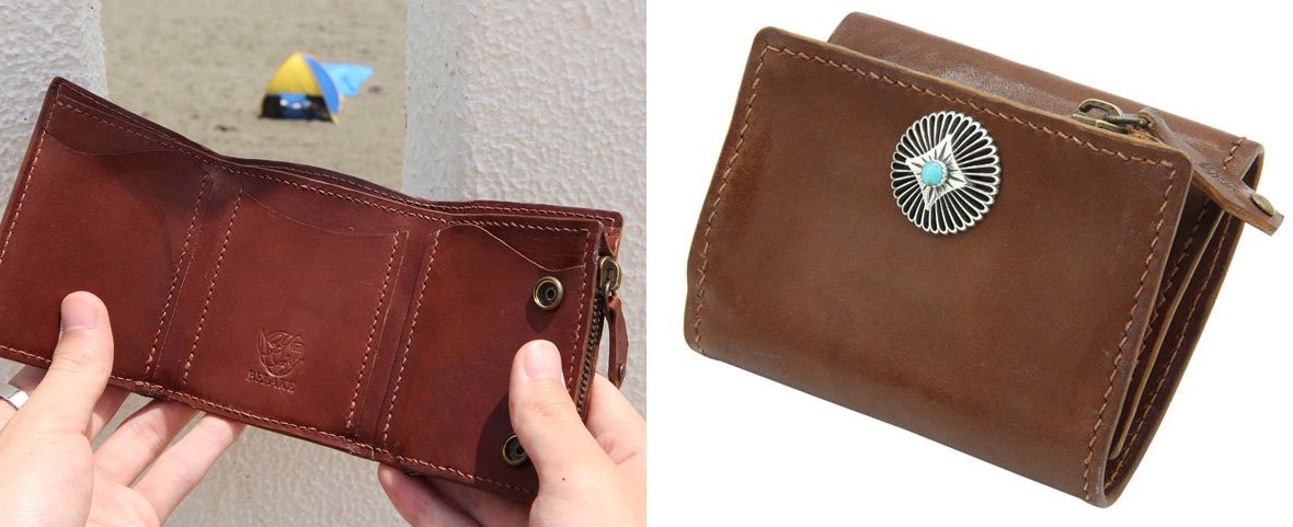BELAKEýޤߥ˺ trifold wallet cultured brown leather(㡼ɥ֥饦ȥեɥå)