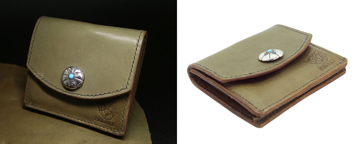 BELAKE ߥ˺ shabby chic green leather mini wallet (ӡå꡼쥶 ߥ˥å )