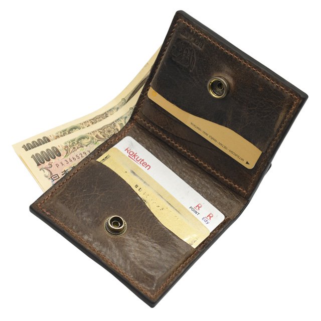 BELAKE ߥ˺ mini wallet brown douglas leather (饹֥饦쥶ߥ˥å ) ܺ1
