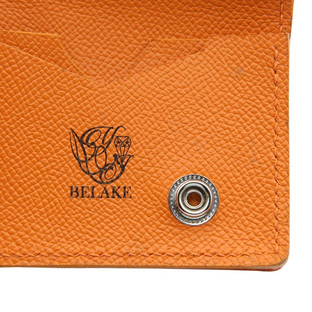 BELAKE ̾졦ɥ ANNONAY boxcalf orange leather card case (Υͥ ܥå 󥸥쥶 ɥ) ܺ3