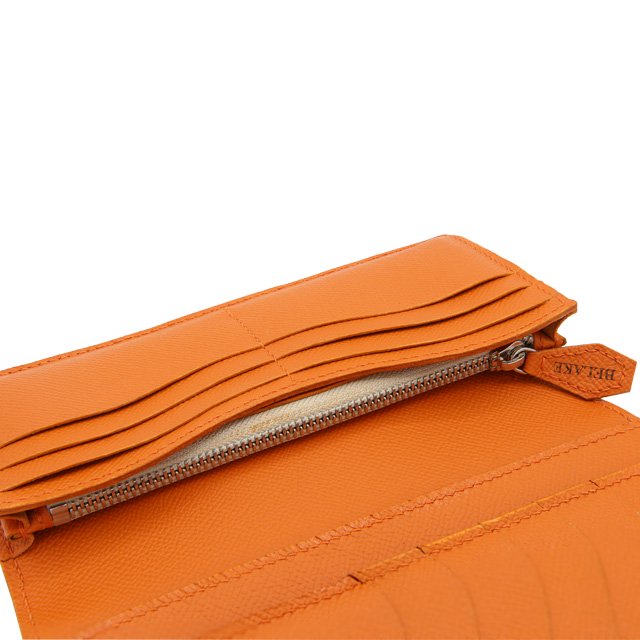 BELAKE 長財布 long wallet ANNONAY boxcalf orange leather(アノネイ 