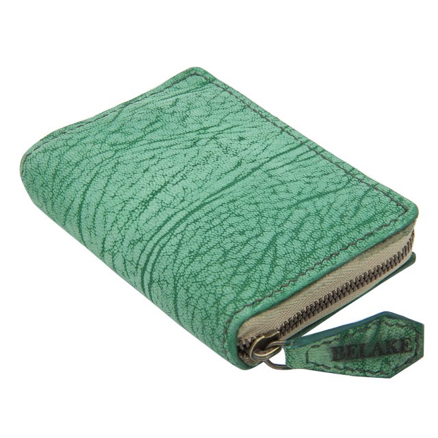 BELAKE ミニ財布 compact wallet scrub green goat leather(スクラブグリーンゴートレザーコンパクトウォレット)詳細2