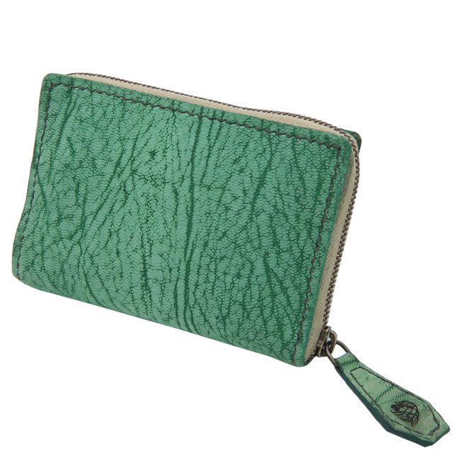 BELAKE ߥ˺ compact wallet scrub green goat leather(֥꡼󥴡ȥ쥶ѥȥå)