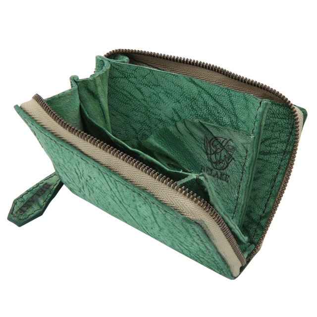 BELAKE ミニ財布 compact wallet scrub green goat leather(スクラブグリーンゴートレザーコンパクトウォレット)詳細3