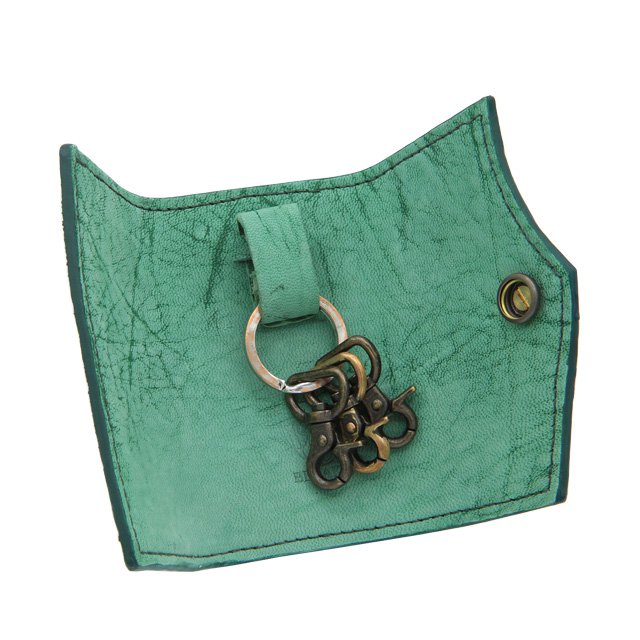 BELAKE キーケース keycase scrub green goat leather(スクラブグリーンゴートレザーキーケース)詳細3