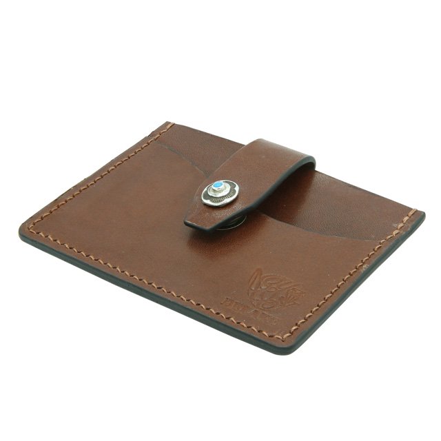BELAKE カードケース・パスケース cultured brown leather card case(カルチャードブラウンカードケース)詳細2