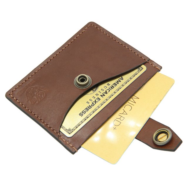 BELAKE カードケース・パスケース cultured brown leather card case(カルチャードブラウンカードケース)詳細3