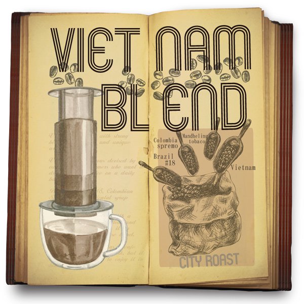ベトナムブレンド 200ｇ/パンチの効いたコーヒーを飲みたいお客様のためのブレンド