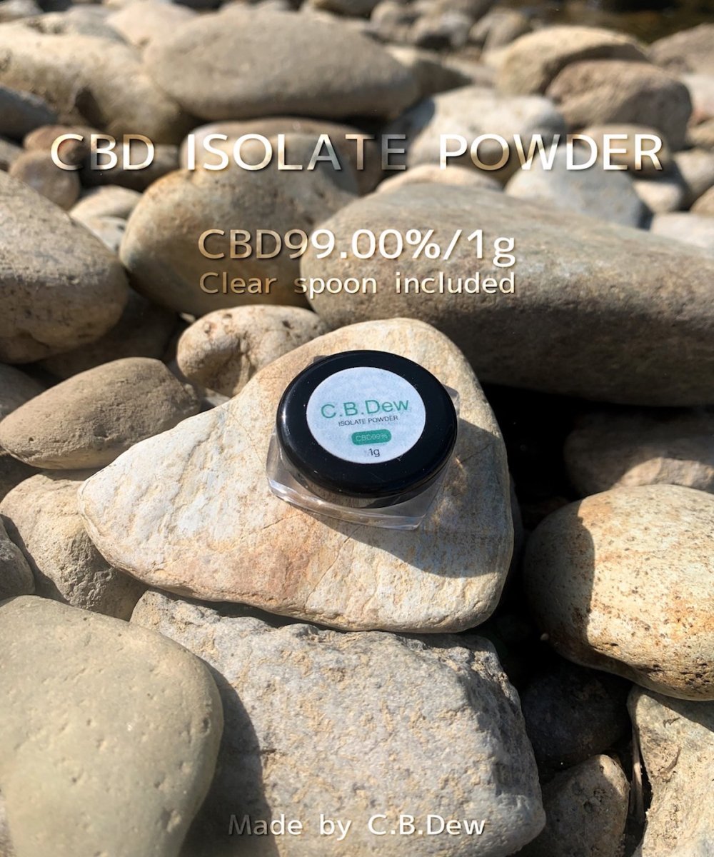 CBDew高品質】CBDアイソレートパウダー(クリアスプーン付き) - cbdew