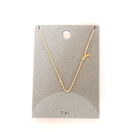 Tai Jewelry(タイジュエリー) イニシャル ネックレス SIDEWAY INITIAL ゴールド【DesignBox】