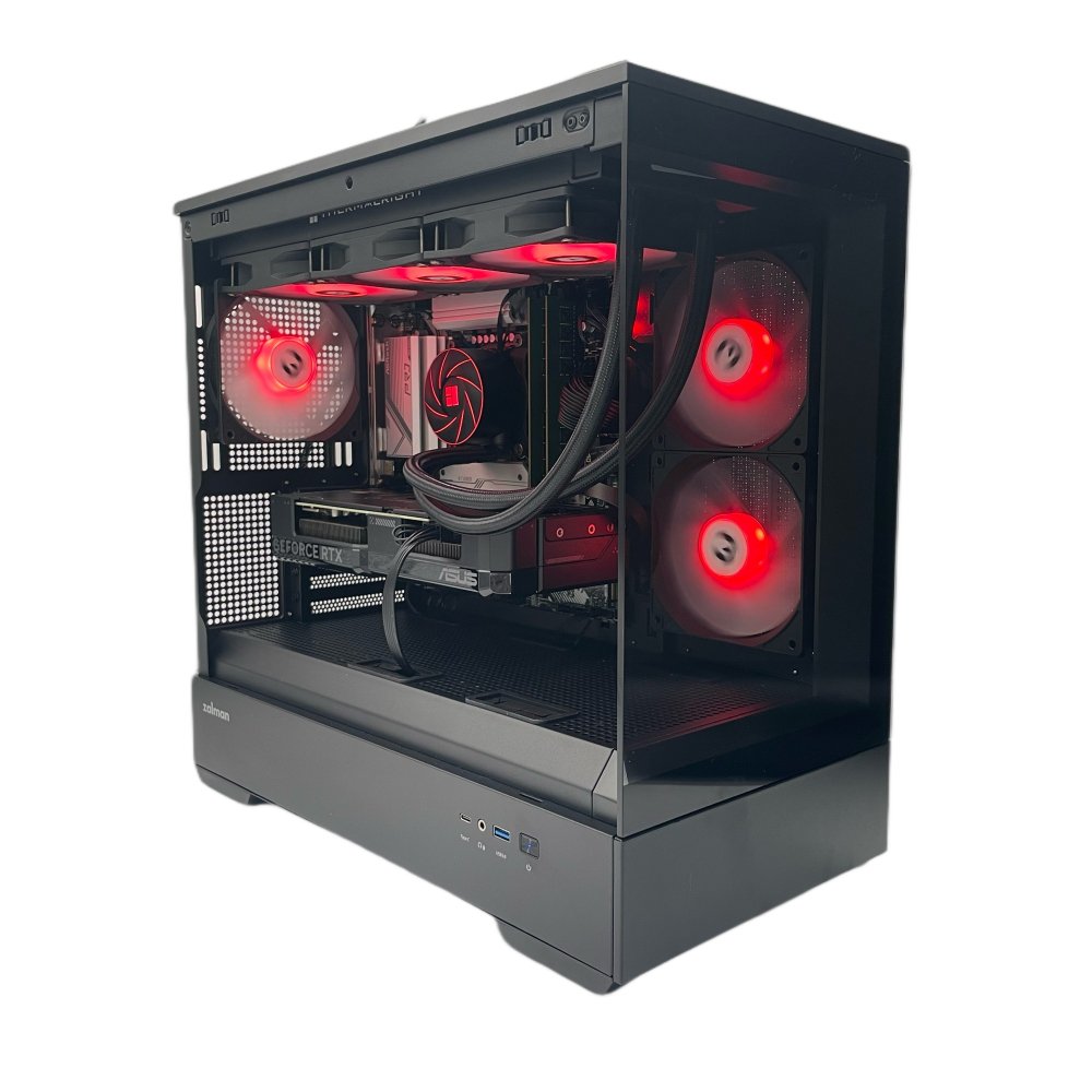 2024Edition】Ryzen7 5800X3D / RTX4060Ti / 32GB / M.2 SSD 1TB / 750W / 簡易水冷 /  ZALMAN P30 - Hibis online shop