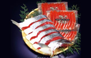 紅鮭とスモークサーモン