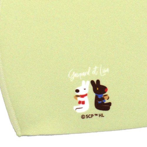 リサとガスパール 【公式ショップ限定】抗菌マスク（カフェ）グリーン　LG