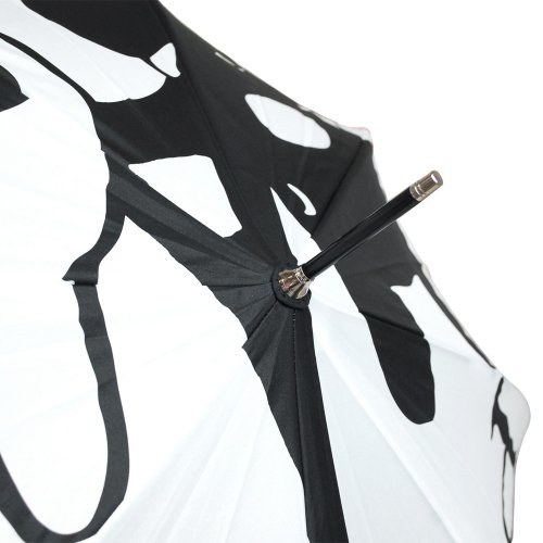 リサとガスパール 長傘（１枚張りモノトーン）ホワイト　LG-209B-10　LG
