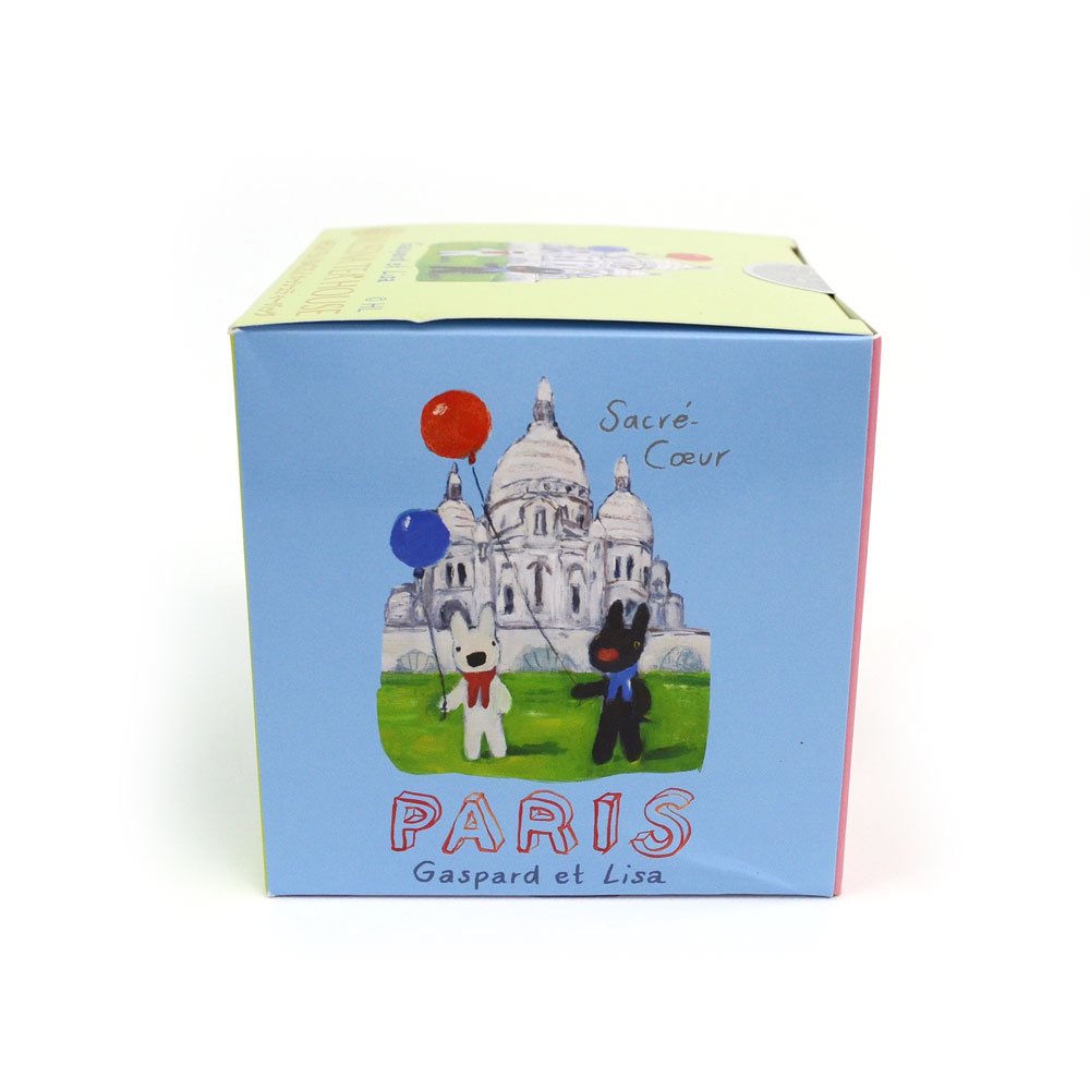 【数量限定品・MLESNA TEAコラボ】【バラ売り】FRUITS PARIS TEA　CUBEBOX（ティーバッグ12包入り）LG -  リサとガスパール 公式オンラインショップ