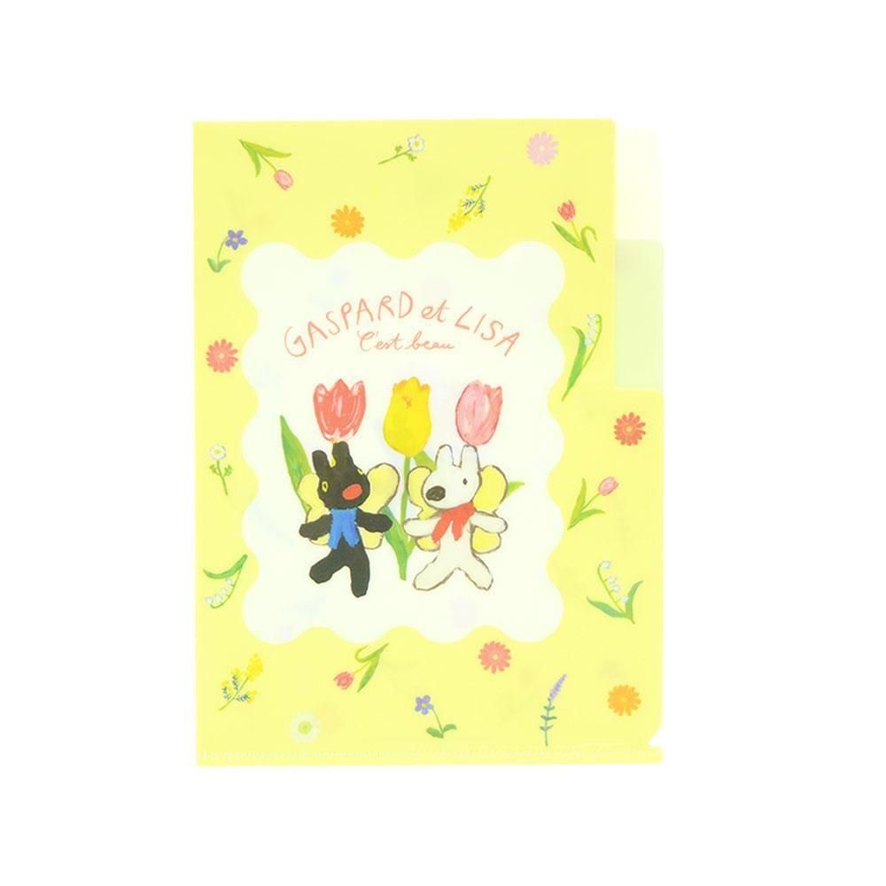 A5クリアファイル 2ポケット （リサガス 花） GL37 LG - リサと