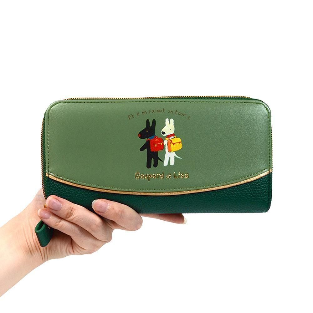 フルール・ド・リスデザイン 長財布 ダークグリーン 5/3再販在庫あり 昔の金庫の色 使い易さ抜群！ギャルソン長財布