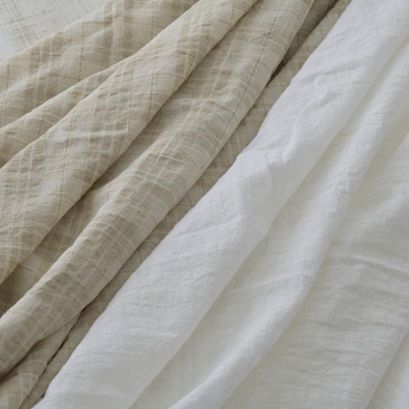 60番手オーガニックコットン ドビーチェックA 東炊き119 - 生地といろ 60番手オーガニックコットン ドビーチェックA 東炊き119 - 生地といろ