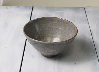 「道半のお茶碗（Simple（グレイ灰色）/大サイズ）」/ご飯茶碗の大盛サイズ