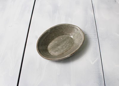「豆皿・付け出し皿A（グレー・灰色）」/和え物やお漬物のちょっとした取り皿