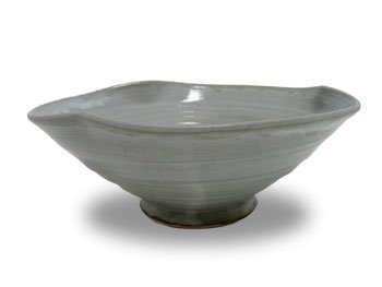 「道半の大鉢　三条盛り皿・（灰色）」/煮物や刺身盛り・料理大皿
