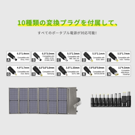 停電対策　hypowellポータブル電源とソーラーパネル60Wセット