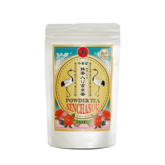 極み 挽きぐるみ 抹茶入り玄米茶パウダー 100g - CHACHA千茶荘