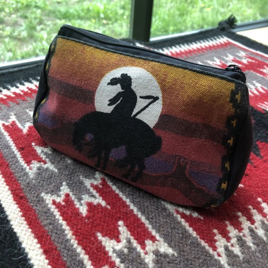 Elpaso saddle blanket ネイティブ柄ポーチ カウボーイ - Blackbird