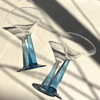 glass blue goblet [KG-1] ガラスゴブレット
