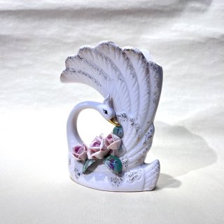 vintage Swan motif flower base [PR-5] ビンテージ スワンモチーフフワラーベース