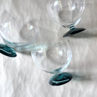 vintage footed rock glass [KG-12] ビンテージ 脚付きロックグラス