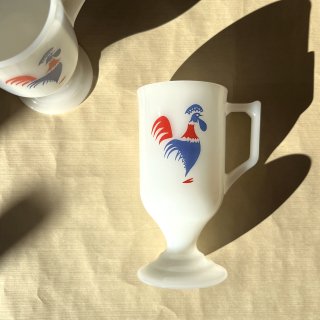 vintage milk glass mug [KG-27] ビンテージ ミルクガラスマグ