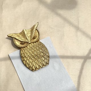 vintage owl motif clip [OT-10] ビンテージ フクロウモチーフクリップ