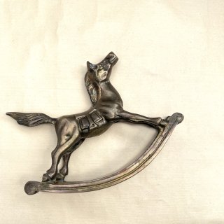 vintage rocking horse motif brass object [OJ-45] ビンテージ ロッキングホースモチーフブラスオブジェ