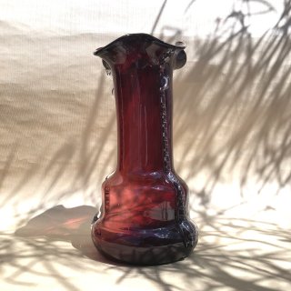 vintage glass flower vase [PR-54] ビンテージ ガラスフラワーベース