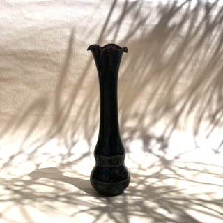 vintage glass flower vase [PR-55] ビンテージ ガラスフラワーベース
