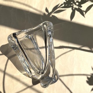 vintage glass flower vase [PR-57] ビンテージ ガラスフラワーベース