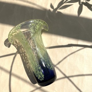 vintage glass flower vase [PR-58] ビンテージ ガラスフラワーベース