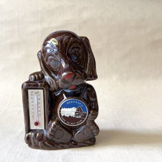 vintage dog motif thermometer object [OJ-62] ビンテージ ドッグモチーフサーモメーターオブジェ