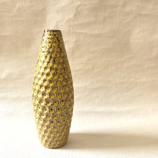 vintage pottery flower base [PR-66] ビンテージ 陶器フラワーベース