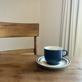 vintage stoneware cup ＆ saucer [KM-30] ビンテージ ストーンウェア社製カップ＆ソーサー