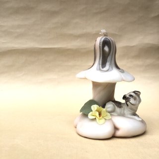 vintage mushroom&dog motif candle [CA-25] ビンテージ キノコ&ドッグモチーフキャンドル