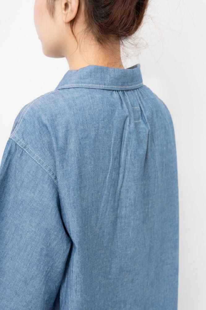 CHAMBRAY SHORT SLEEVE PULLOVER SHIRTS - ORDINARY FITS
