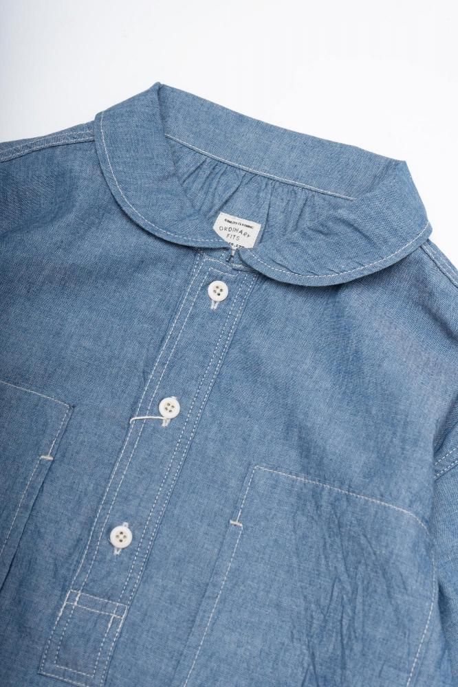 トップス ORDINARY FITS CHAMBRAY PULLOVER SHIRTS ORDINARY FITS｜シャンブレー ショートスリーブ プルオーバー