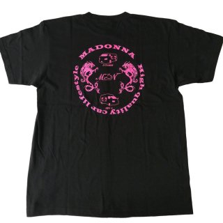 MDNマドンナオリジナルTシャツ ドラゴン 竜 龍 ブラック ピンク 半袖 ハイエース アパレル