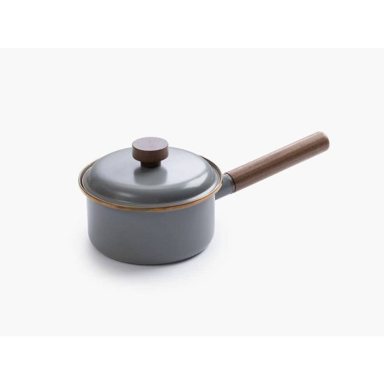 琺瑯 直火 片手鍋 蓋付き ベアボーンズ エナメル ソースパン BAREBONES ENAMEL SAUCEPAN - ナニワ ショッピングサイト