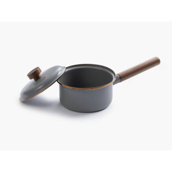 琺瑯 直火 片手鍋 蓋付き ベアボーンズ エナメル ソースパン BAREBONES ENAMEL SAUCEPAN - ナニワ ショッピングサイト