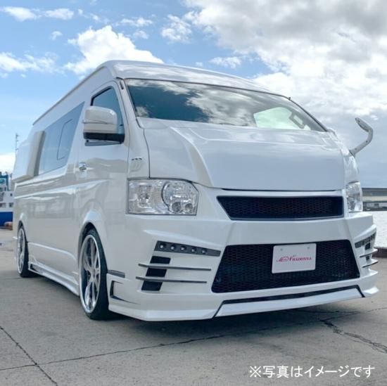 大阪 ハイエース 200系 4型以降 ワイド 070 バッドフェイス ボンネット ...