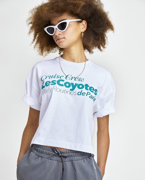 <img class='new_mark_img1' src='https://img.shop-pro.jp/img/new/icons24.gif' style='border:none;display:inline;margin:0px;padding:0px;width:auto;' />【30%OFF】LES COYOTE DE PARIS レコヨーテドゥパリ 80年代 Tシャツ EVELYN TEE