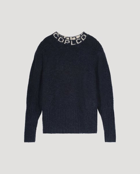 LES COYOTE DE PARIS レコヨーテドゥパリ クルーネックロゴセーター MINDY PULLOVER /NAVY